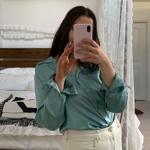 100% silk, Pendleton top